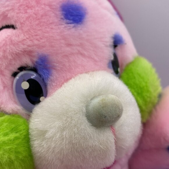 Popples Polka Dottie 12” Plush Doll Ball Stuffed Animal Pink Purple Dots - Picture 11 of 13